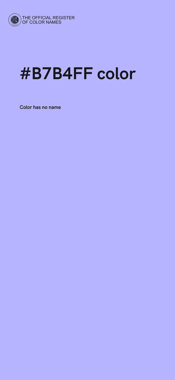 #B7B4FF color image