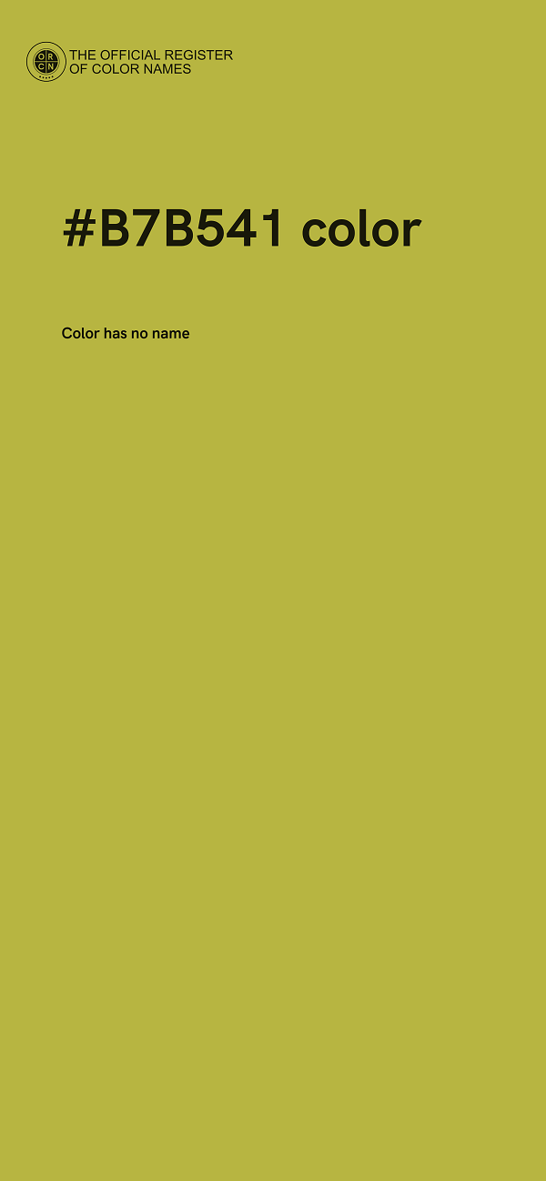 #B7B541 color image