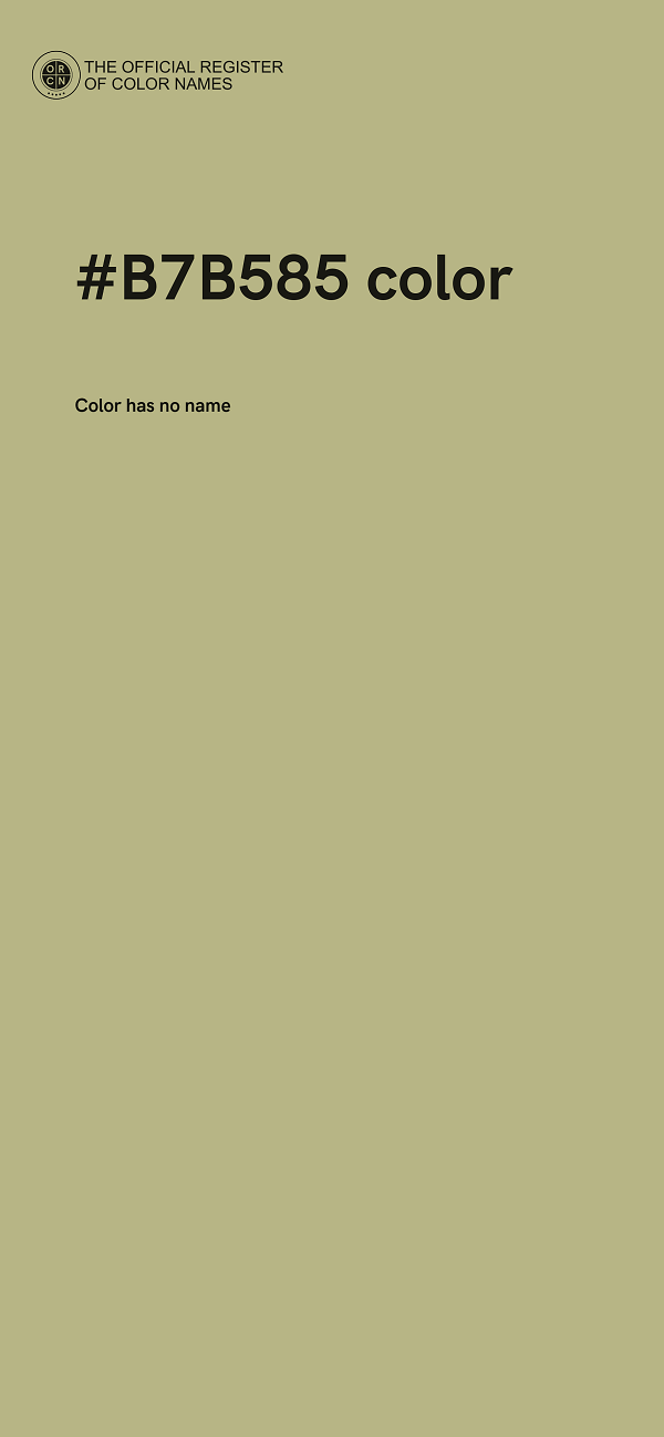#B7B585 color image