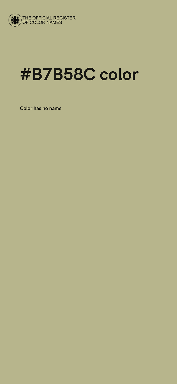 #B7B58C color image