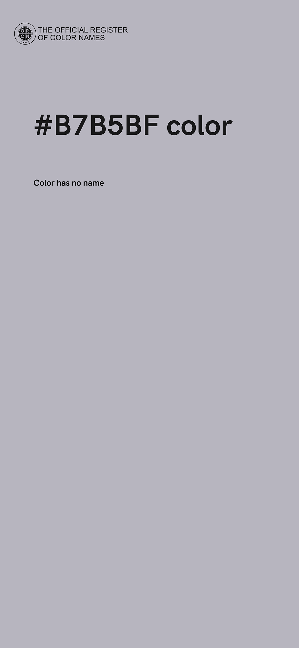 #B7B5BF color image