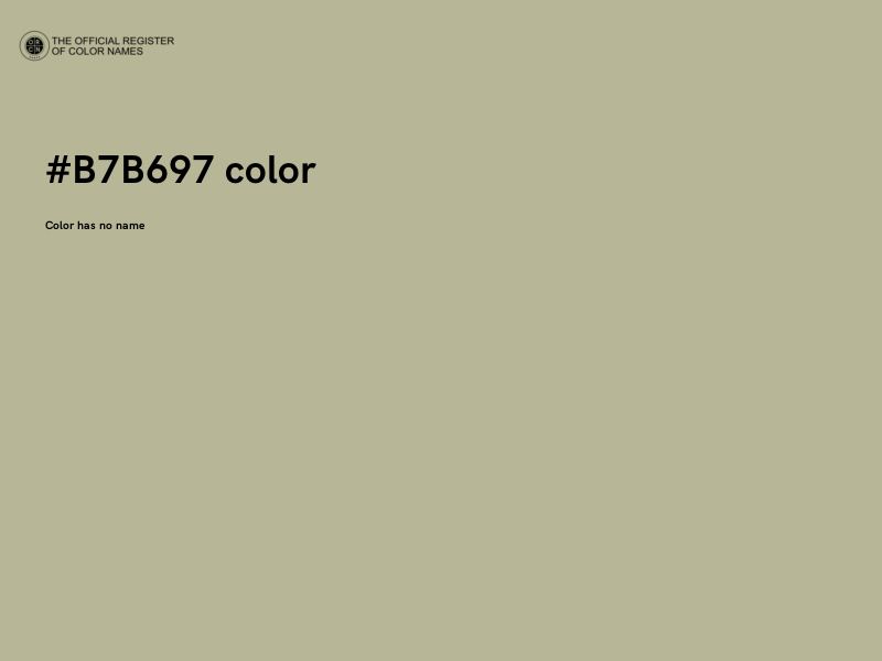 #B7B697 color image
