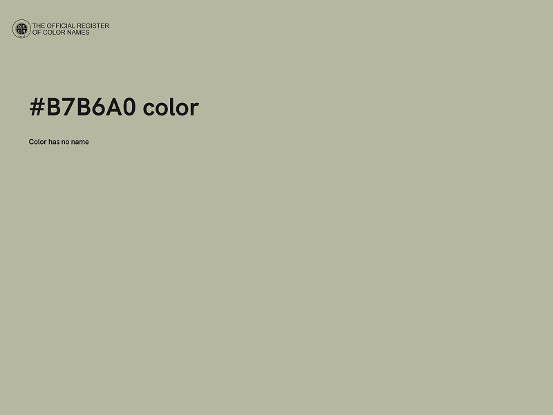 #B7B6A0 color image