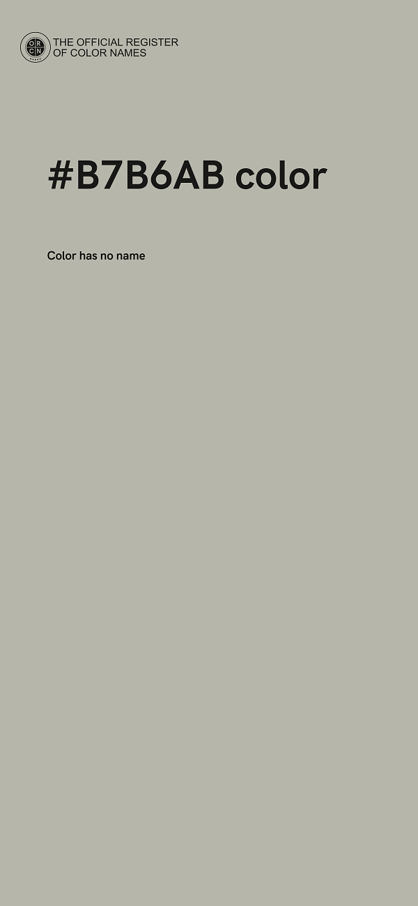 #B7B6AB color image