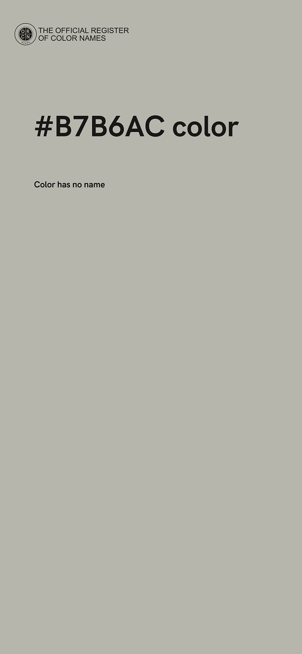 #B7B6AC color image