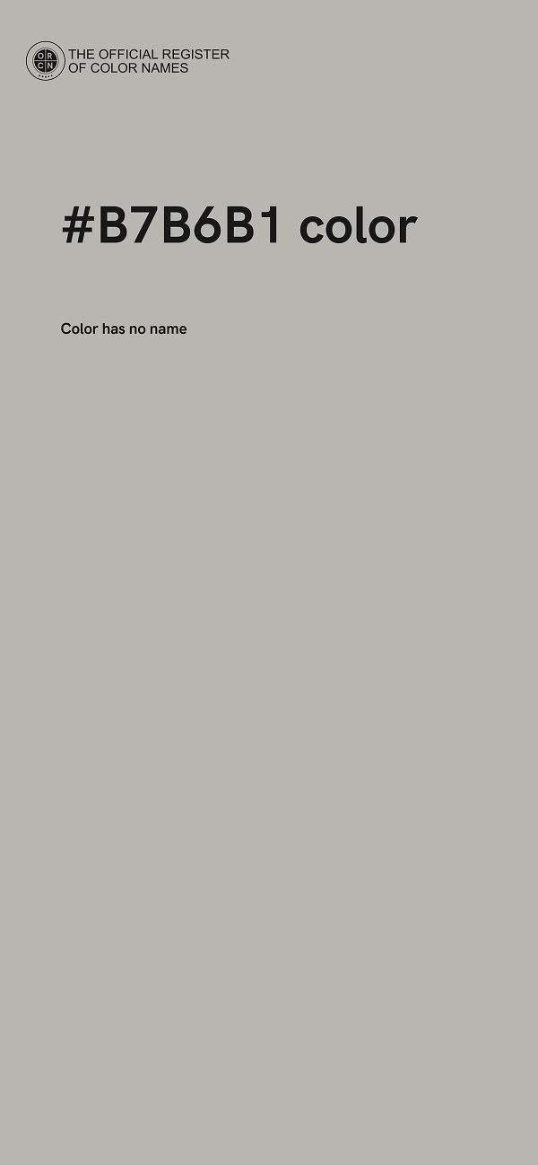 #B7B6B1 color image