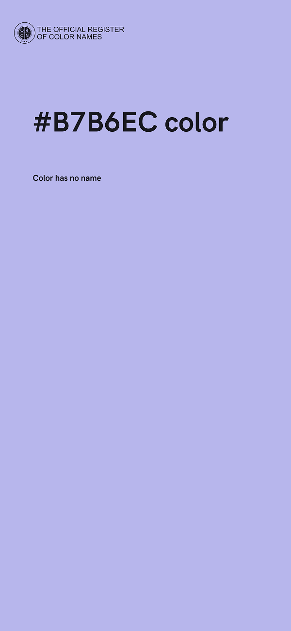 #B7B6EC color image