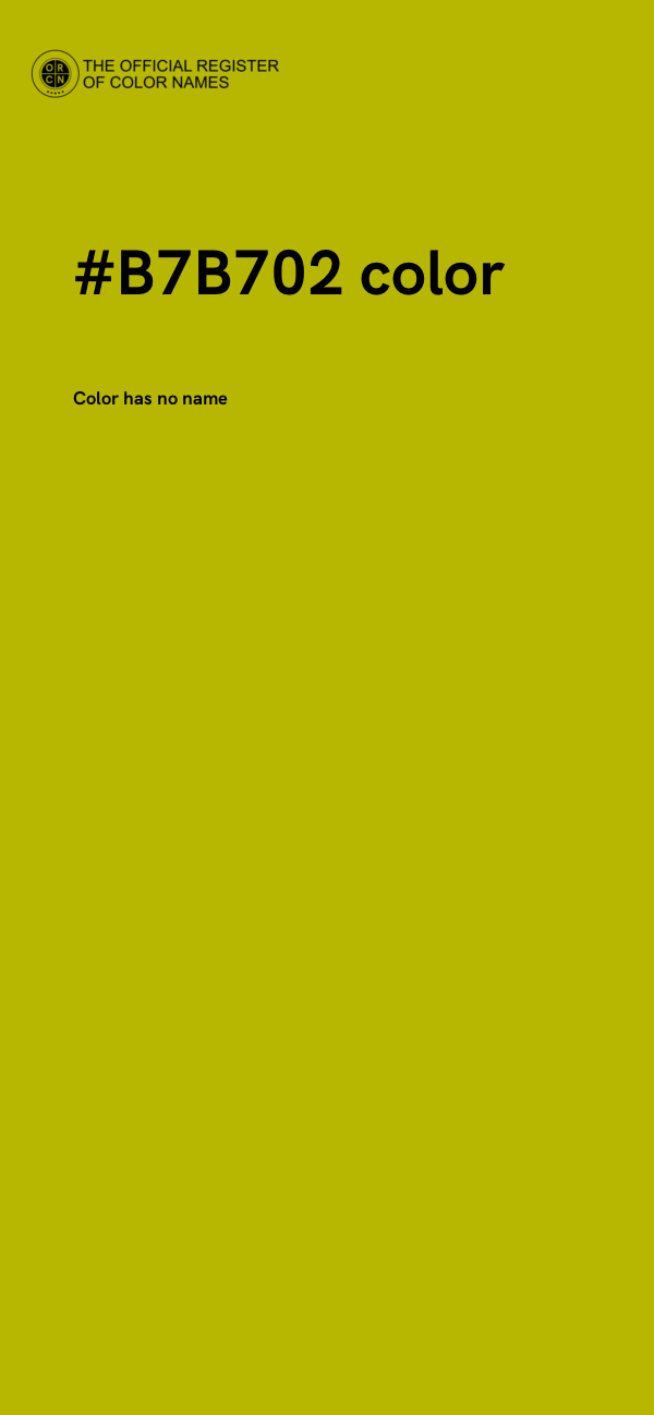 #B7B702 color image