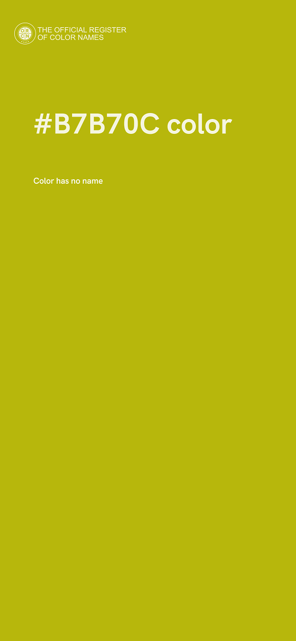 #B7B70C color image