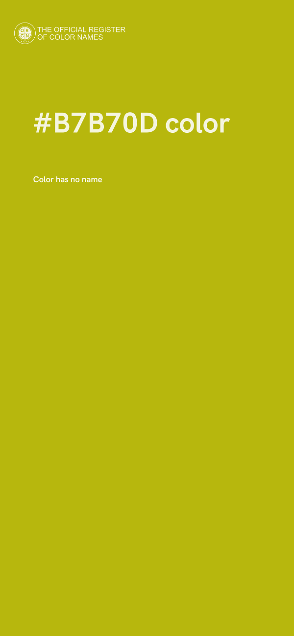 #B7B70D color image