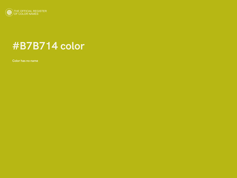 #B7B714 color image
