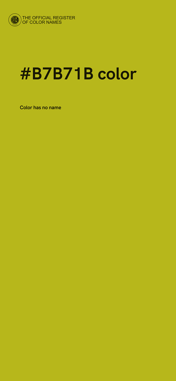 #B7B71B color image
