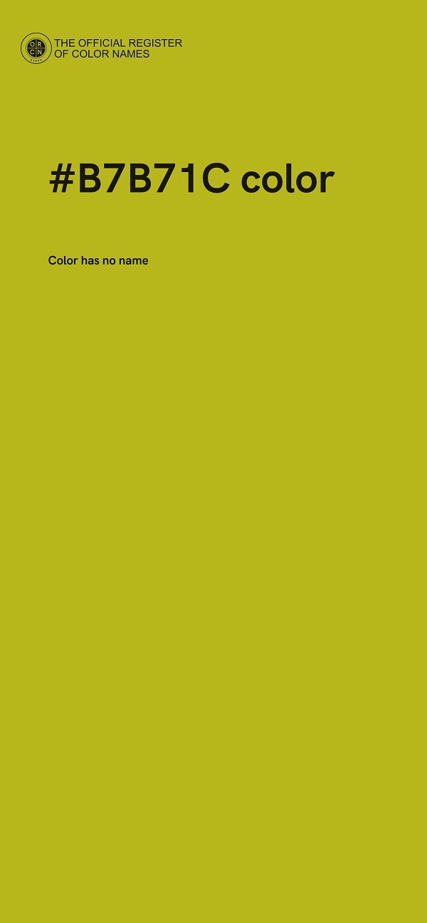 #B7B71C color image