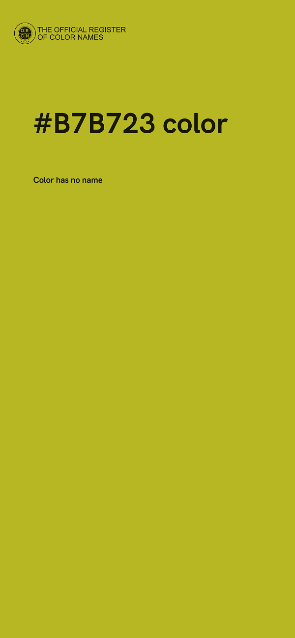 #B7B723 color image