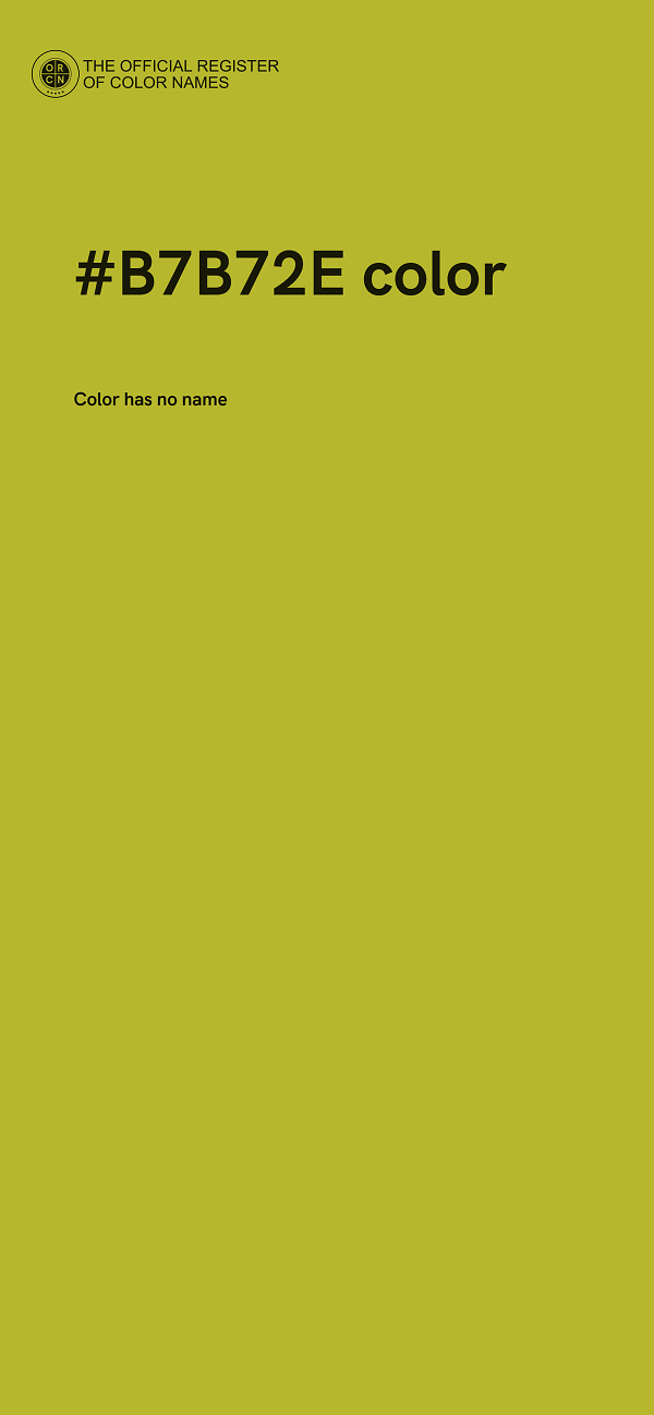 #B7B72E color image