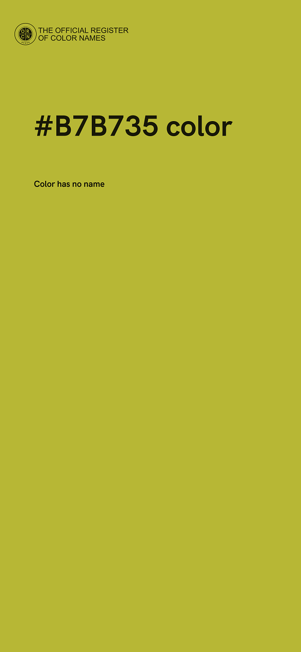 #B7B735 color image