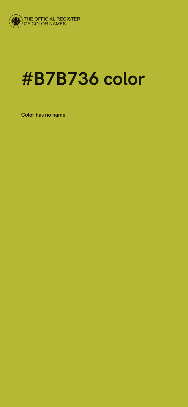#B7B736 color image