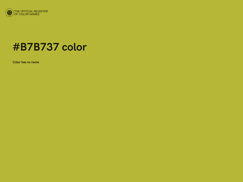 #B7B737 color image