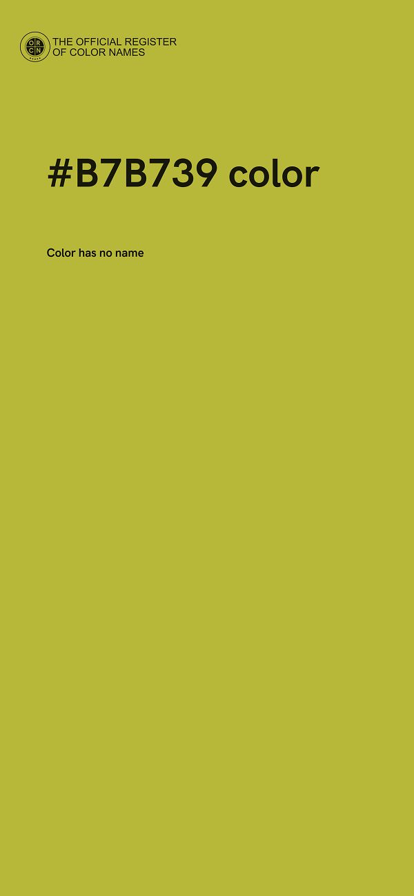 #B7B739 color image