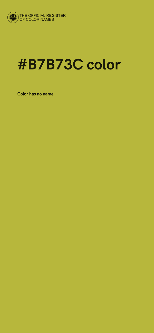 #B7B73C color image