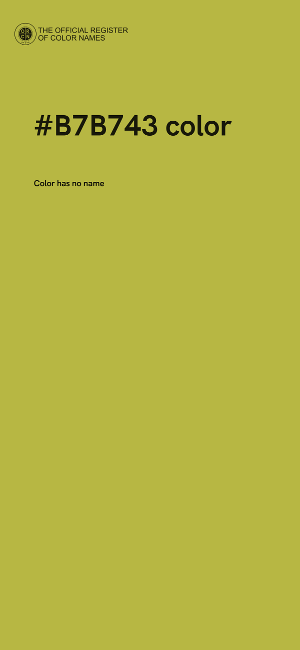 #B7B743 color image