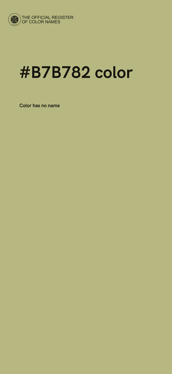 #B7B782 color image