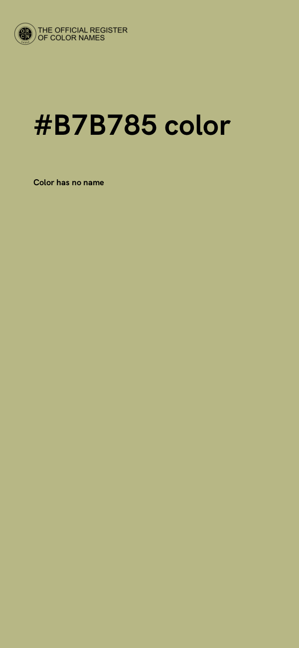 #B7B785 color image