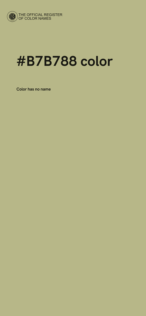 #B7B788 color image