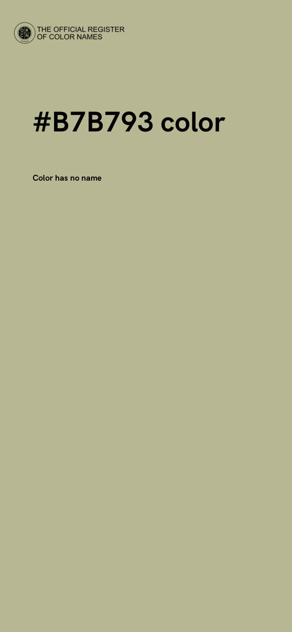 #B7B793 color image