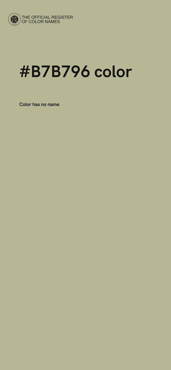 #B7B796 color image