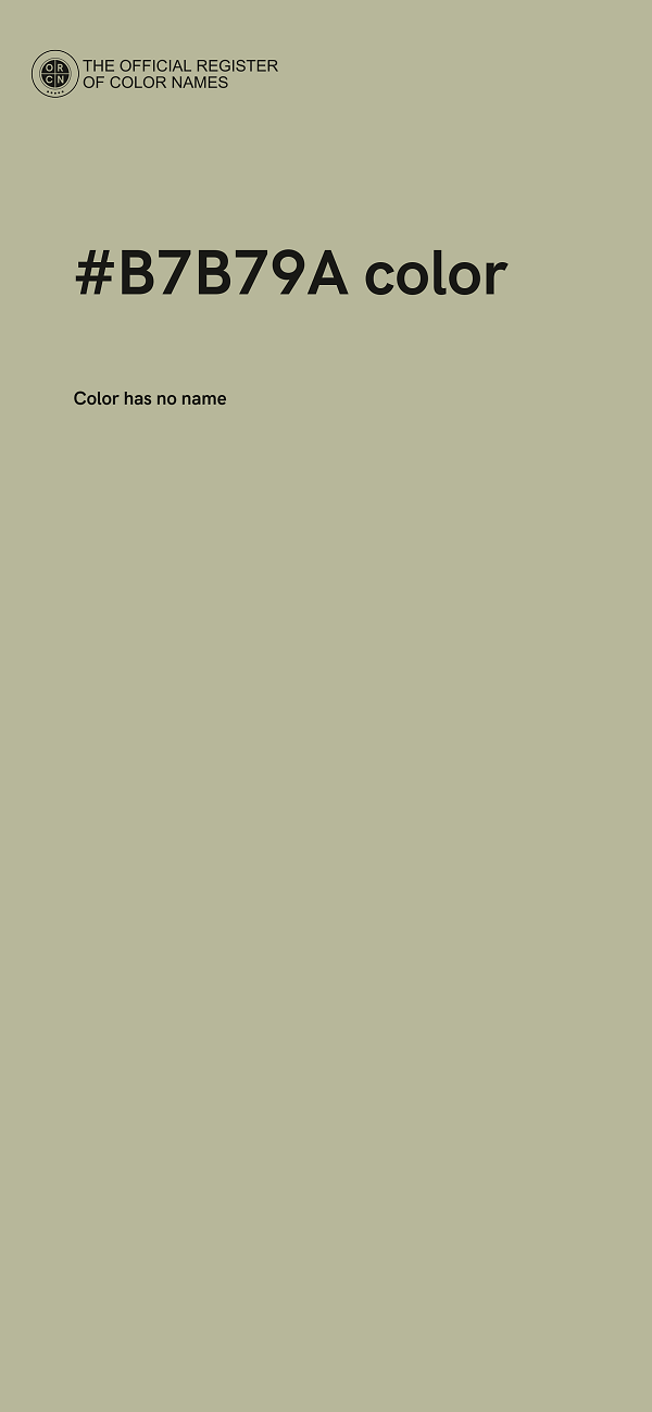 #B7B79A color image