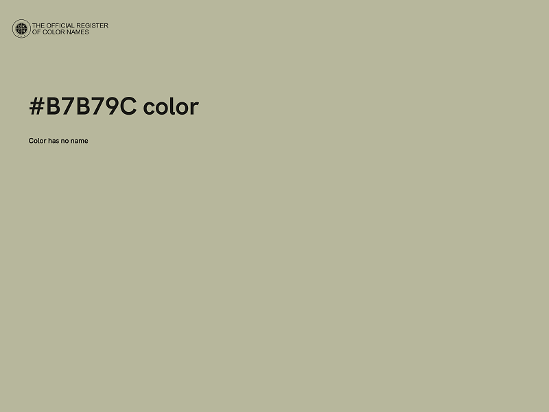 #B7B79C color image