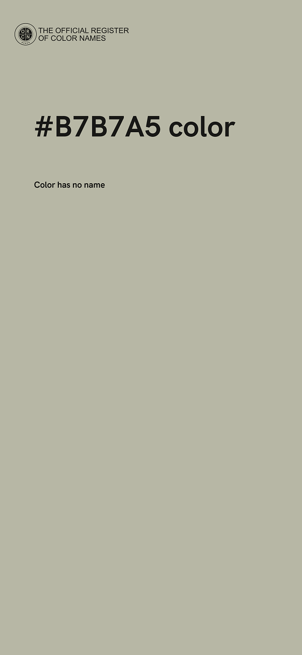 #B7B7A5 color image
