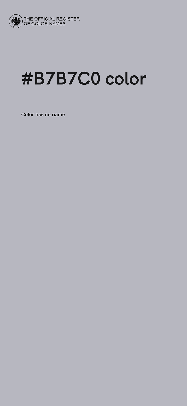#B7B7C0 color image