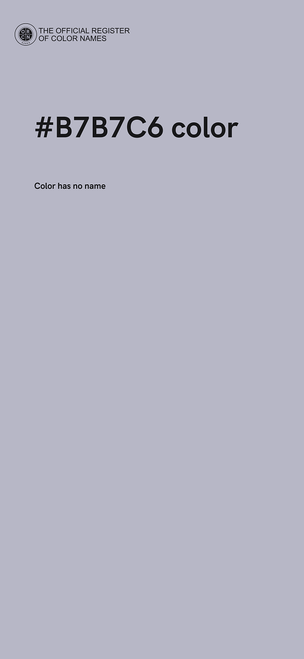 #B7B7C6 color image