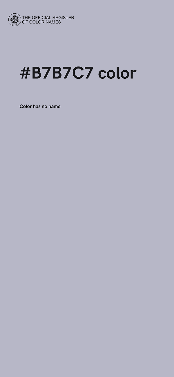 #B7B7C7 color image