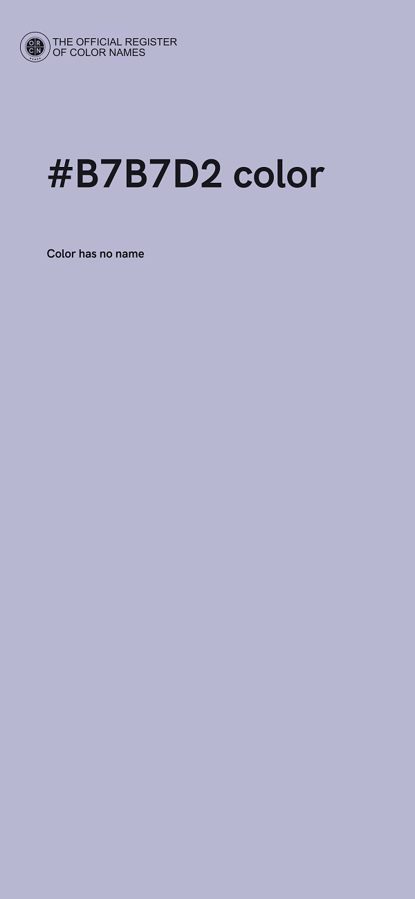 #B7B7D2 color image