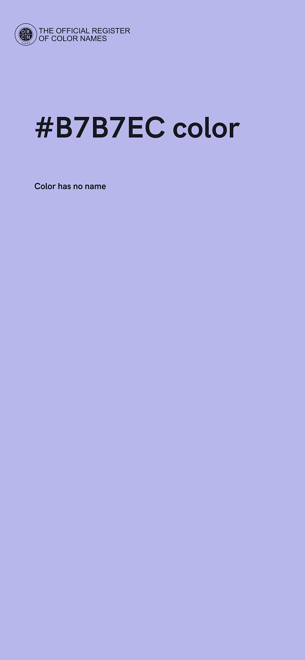 #B7B7EC color image
