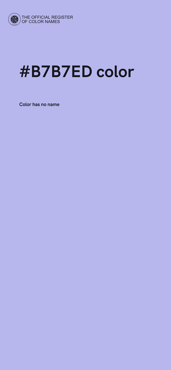 #B7B7ED color image