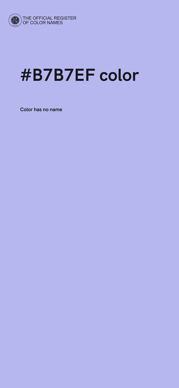 #B7B7EF color image