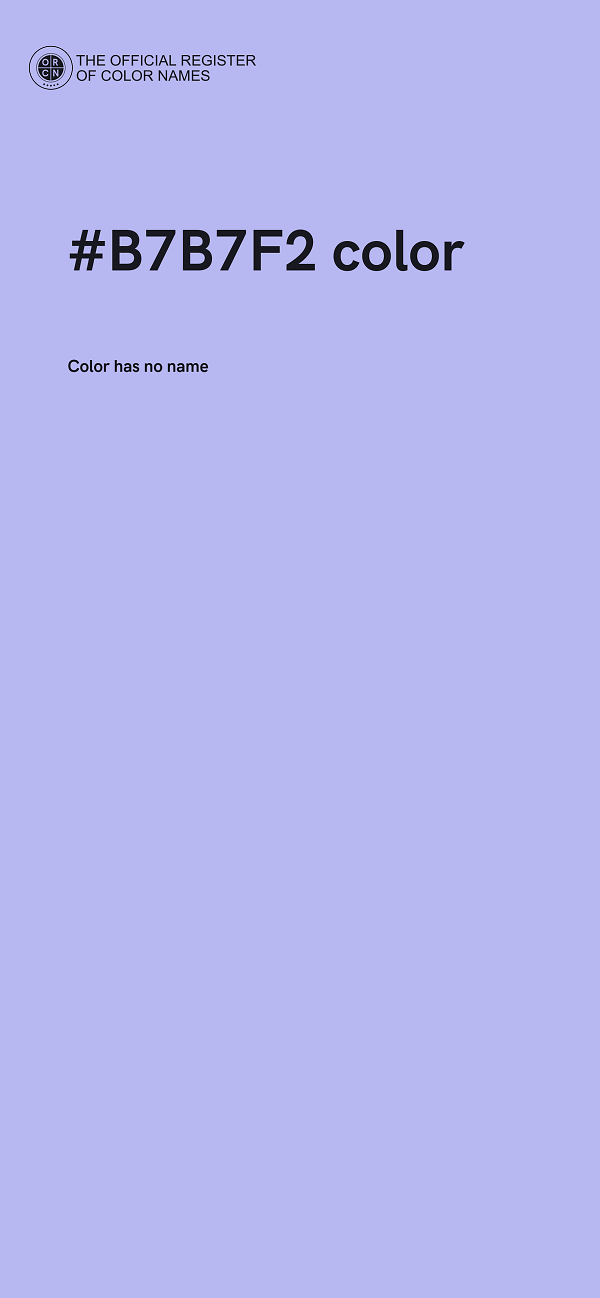 #B7B7F2 color image