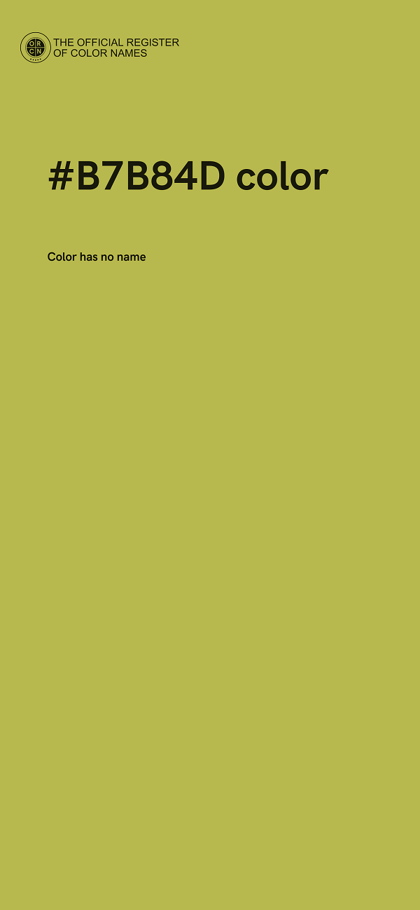 #B7B84D color image