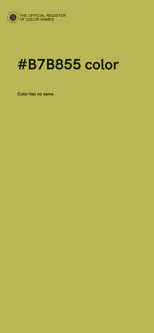 #B7B855 color image