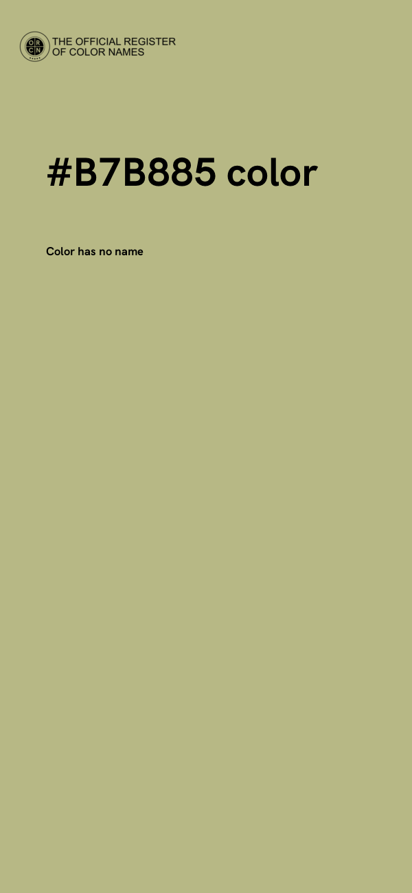 #B7B885 color image