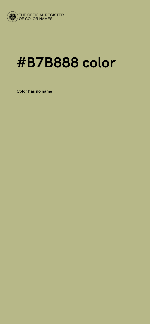 #B7B888 color image