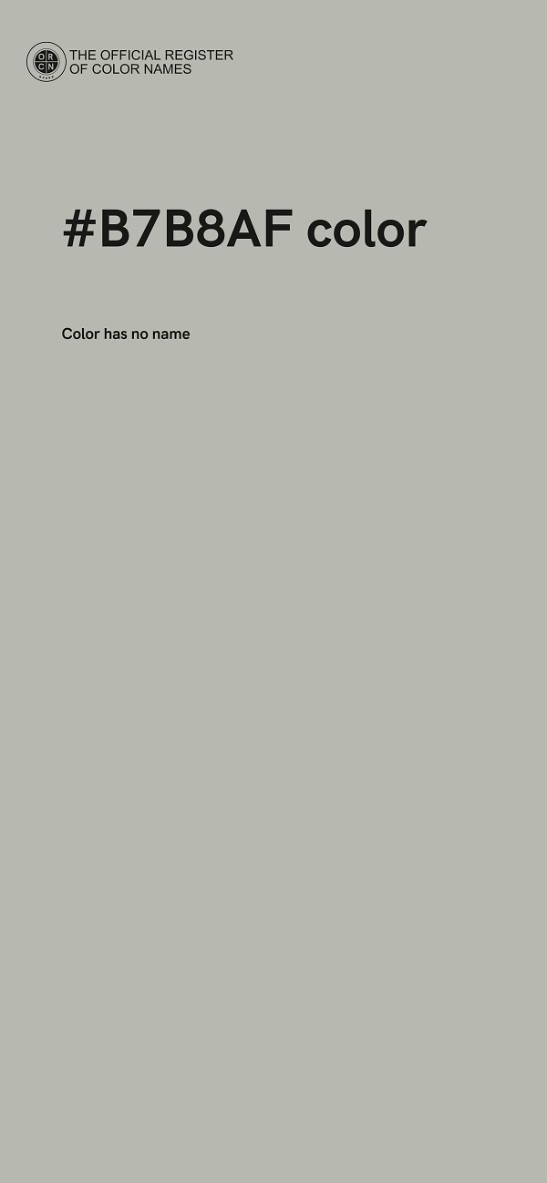#B7B8AF color image