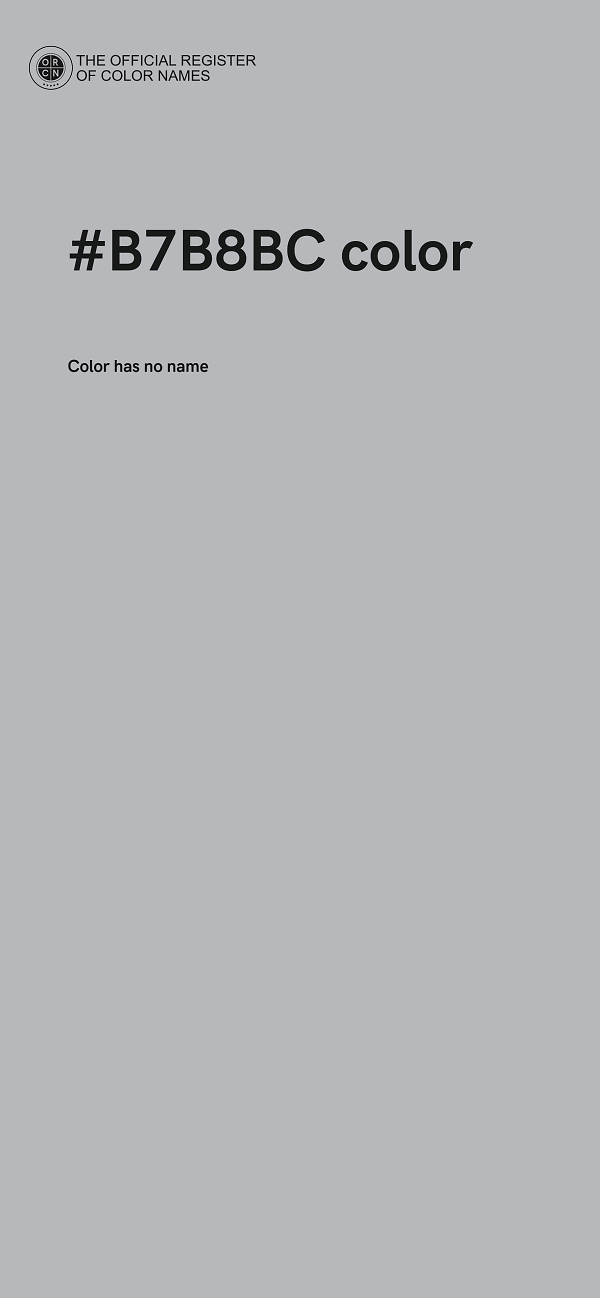 #B7B8BC color image
