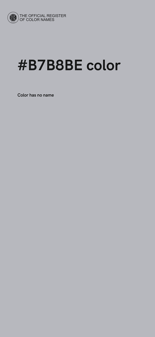 #B7B8BE color image