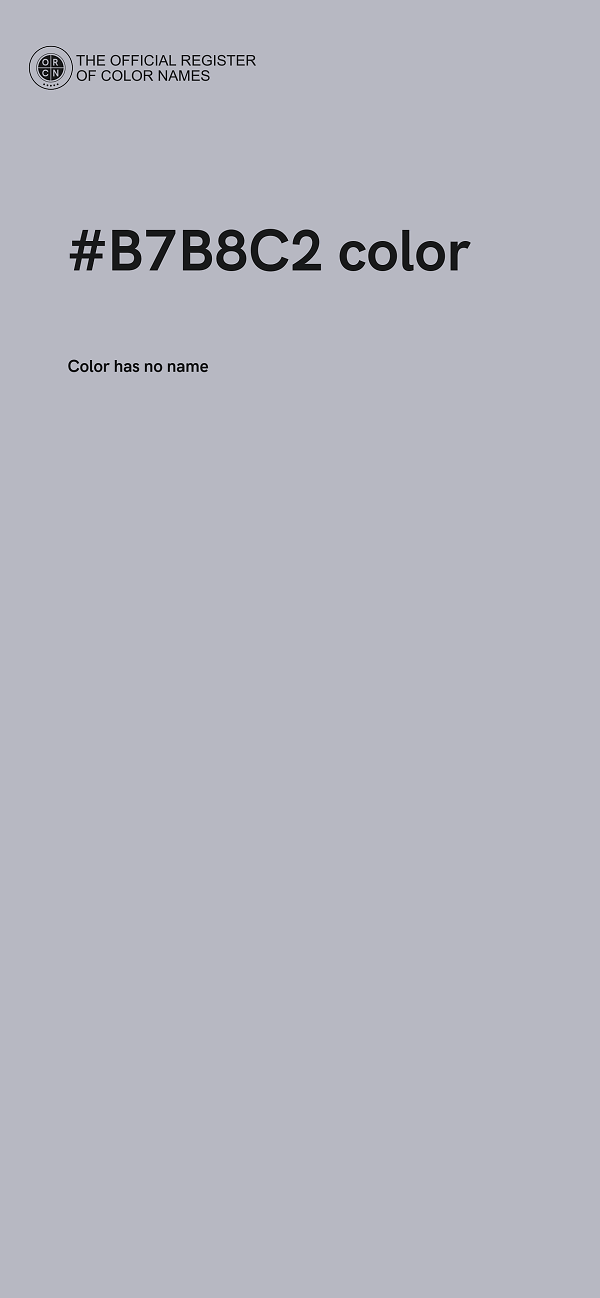 #B7B8C2 color image