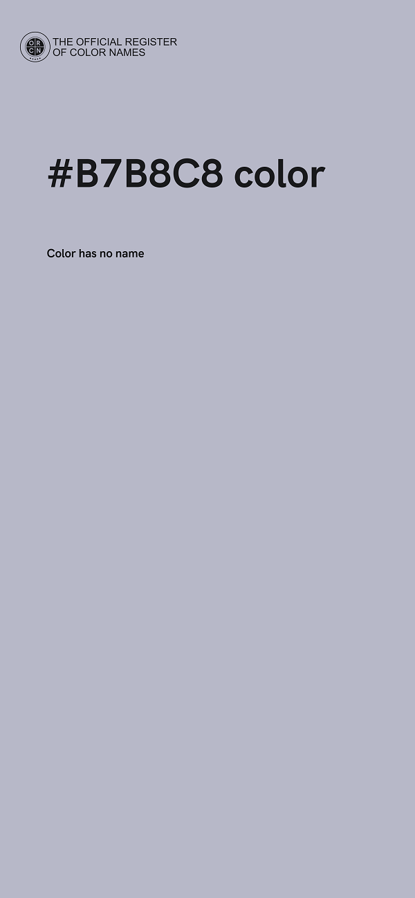 #B7B8C8 color image
